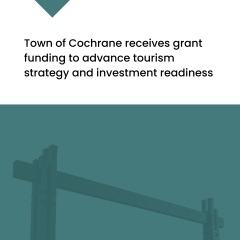 Media announcement for funding to Town of Cochrane
