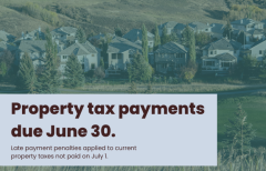 Reminder to pay Cochrane property taxes by June 30