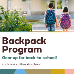 Cochrane's backpack program returns
